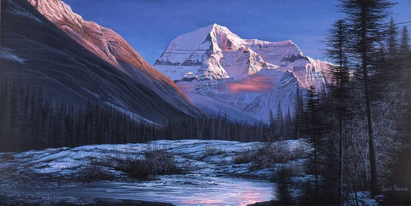 David Daase Sunset On Mount Robson